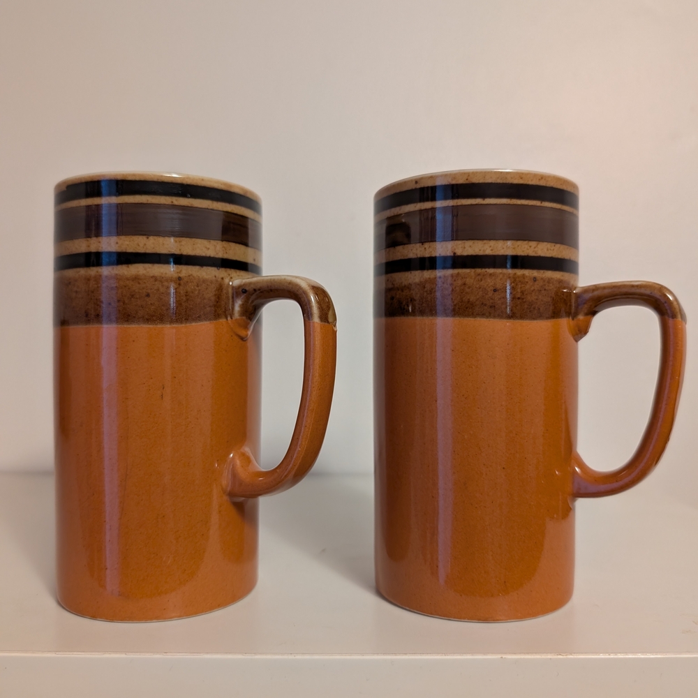 Vintage Pottery Mug Set
